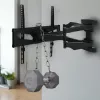 Wand-TV-Halterung MACLEAN MC-781 für Bildschirme von 66–177,8 cm (26–70 Zoll), neigbar -12–2°, VESA 100x100–400x400, max. Belastbarkeit 45 kg, schwarz