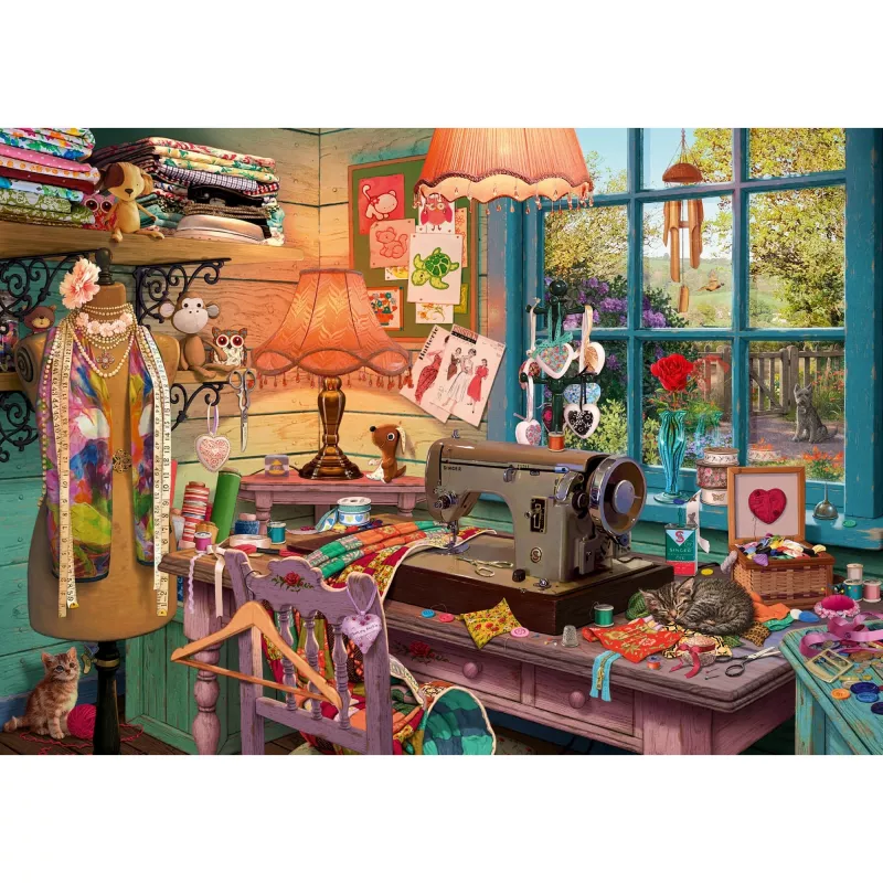 Steve Read: Secret Puzzles - In the Sewing Room (1000 Teile)