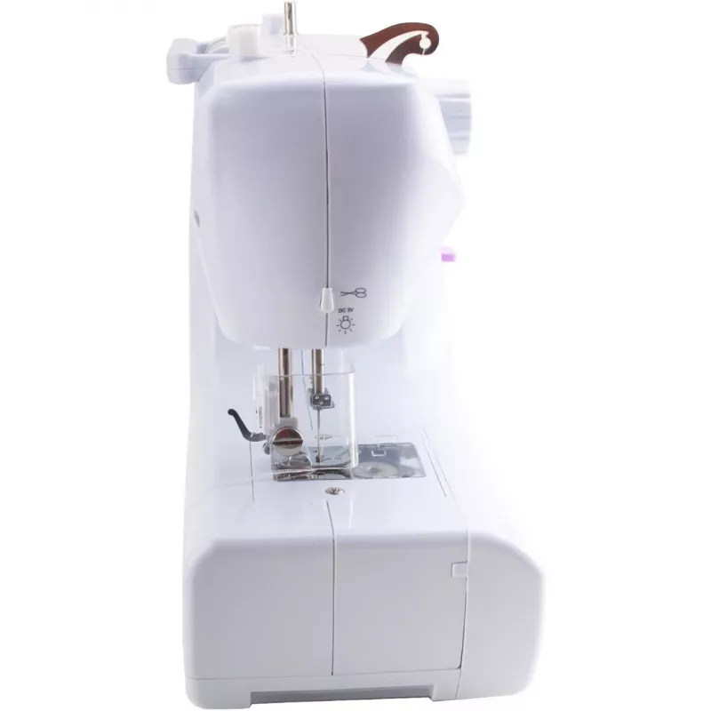 Mechanische Nähmaschine Lucznik Lena 2019 — einfaches mechanisches Modell, 16 Programme, 24 W, Freiarm, 4-Schritt-Knopfloch