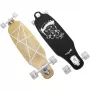 Longboard Muuwmi Lights GLOW ABEC 7 mit leuchtenden Rollen, schwarz/grün