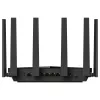 Cudy WR6500H Tisch-WLAN-Router — Dual-Band 2,4/5 GHz, Wi‑Fi 7 (802.11be), 5765 Mbit/s, 2,5GbE LAN, 5x RJ-45, 3x3 Antennen, Schwarz