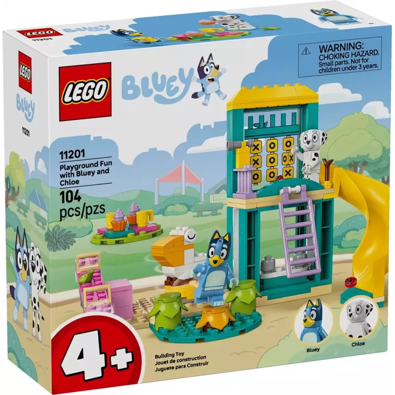 LEGO Bricks Set 11201 Spielplatzspaß mit Blue und Chloe – Minifiguren, Spielszene