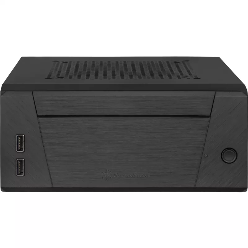 SilverStone MILO ML10 - USFF - Mini-ITX - ohne Netzteil - Schwarz - USB/Audio (SST-ML10B)