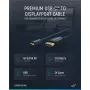 USB-C-auf-DP-Kabel. M/M. Blau. 1,0 m – Kabel – Digital/Daten (44931)