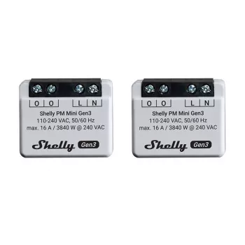 Smart-Schalter Shelly PM Mini Gen3 1P Wireless 110-240V