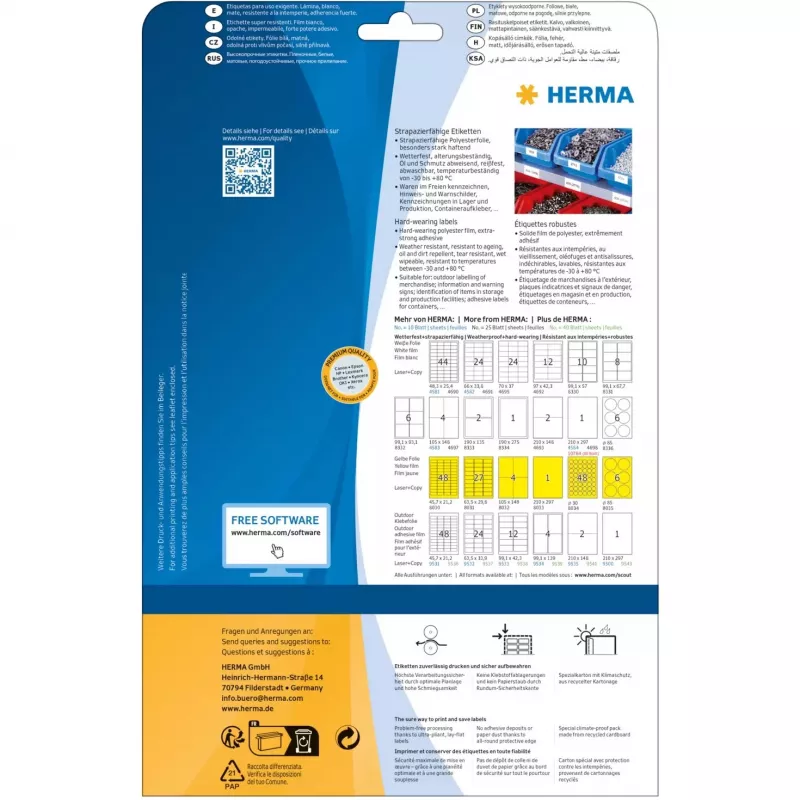 Herma 8035 Gelb
