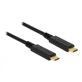 USB-Kabel DeLOCK 85531 USB 3.2 Gen 2 1m USB C Schwarz