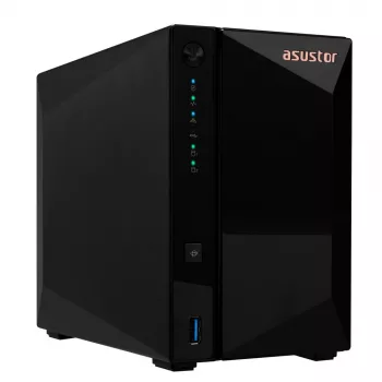 Asustor DRIVESTOR 2 Pro Gen2 AS3302T v2 NAS Realtek RTD1619B 2 GB DDR4 ADM Schwarz