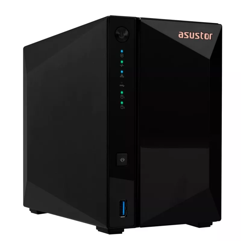 Asustor DRIVESTOR 2 Pro Gen2 AS3302T v2 NAS Realtek RTD1619B 2 GB DDR4 ADM Schwarz