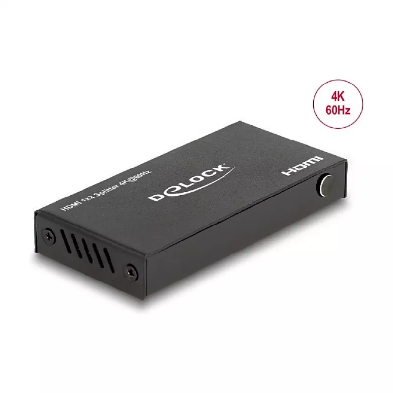 DeLOCK HDMI Splitter 1 x HDMI in to 2 x HDMI out 4K 60 Hz