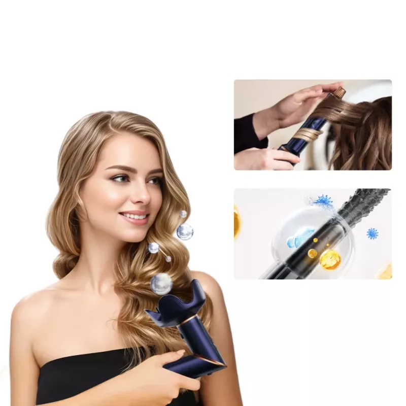 Multistyler-Haartrockner und -Lockenstab Lovio LVHS001BL mit kombinierter Heißluft-Stylingfunktion