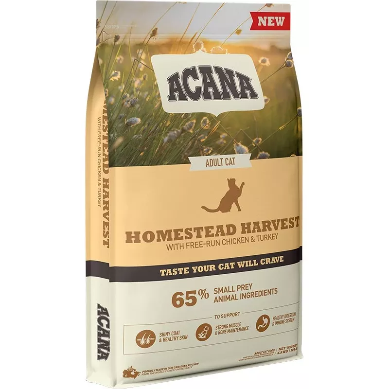 ACANA Homestead Harvest - Trockenfutter für Katzen - 4,5 kg