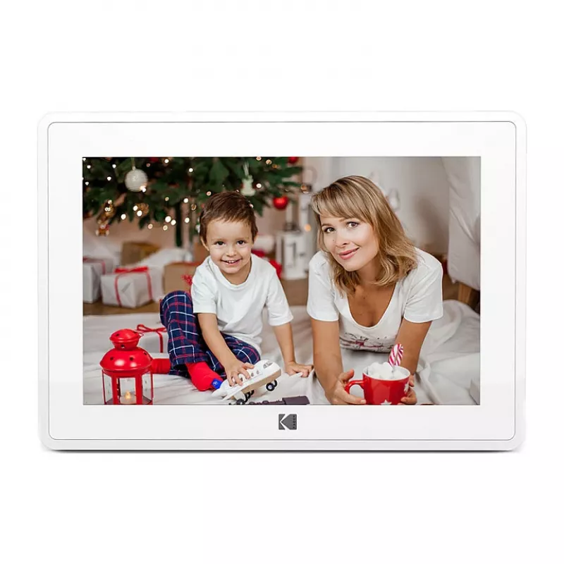 Digitaler Bilderrahmen Kodak RCF-106 10 Zoll Weiß — 10-Zoll-Display, digitaler Diashow-Rahmen