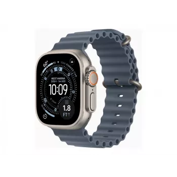 Apple Watch Ultra 3 GPS + Cellular 49mm Natur Titan Gehäuse mit Anchor Blue Ocean Armband | Apple