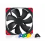 140 mm Noctua NF-A14 PWM chromax.Schwarz.swap Gehäuselüfter, 12V, 300–1500 RPM, PWM, 140.2 m³/h, 24.6 dB