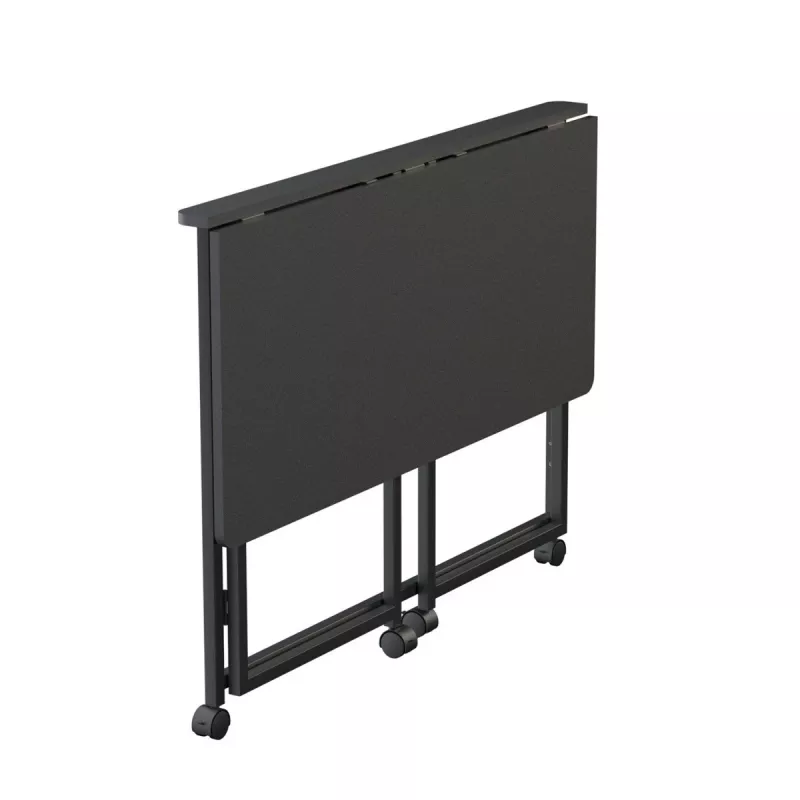 Maclean Klapptisch, schwarz, mobil, 100 x 50 cm, max. 50 kg MC-1250 B