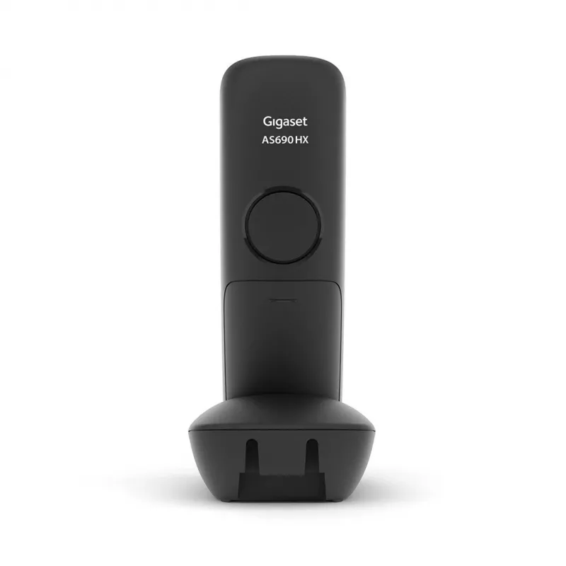 Analog/DECT-Telefon Gigaset AS690HX Schnurloses Mobilteil Rufnummernanzeige Schwarz