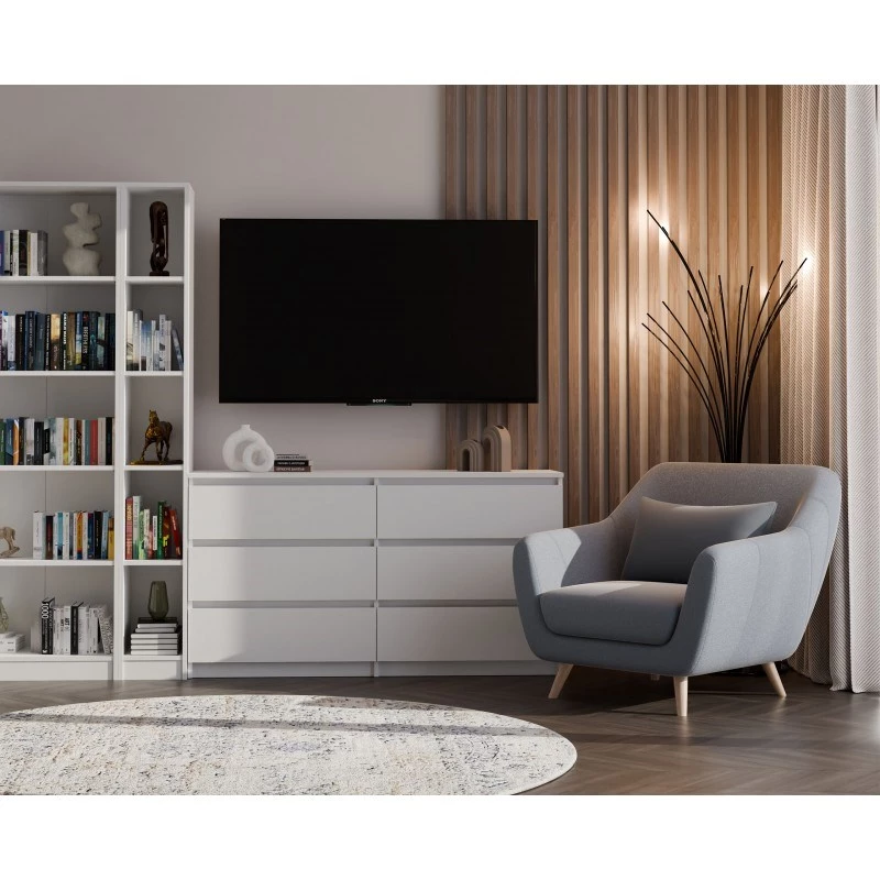 top e shop Bücherregal REGAŁ R25 25 cm Weiß – einteiliges Bücherregal