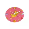 NeXtime Uhr 8810 Tickle My Tummy, Ø30 cm, Wand, Pink/Mehrfarbig