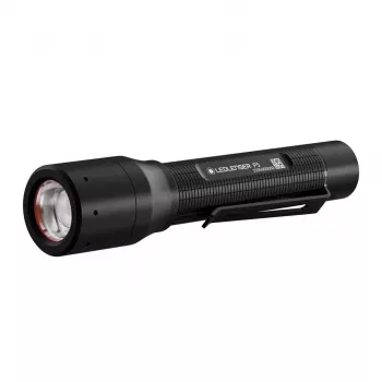Ledlenser P5 LED-Taschenlampe mit Clip, Schwarz