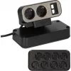 Power Extension Brennenstuhl 1153580100 2m 10 AC Outlets Indoor Schwarz Silver
