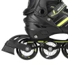 Nils Extreme NH18191 2IN1 Inline Skates Schwarz/LIME GRÖSSE L (39-43) mit austauschbaren Hockey-Skates