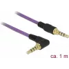 Audio-Kabel DeLOCK 85611 1m 3,5mm Violett