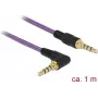 Audio-Kabel DeLOCK 85611 1m 3,5mm Violett
