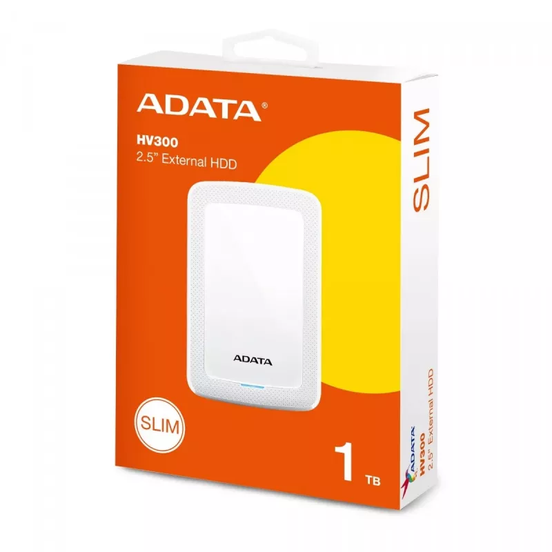 ADATA HV300 externe Festplatte 1 TB 2,5 Zoll USB 3.2 Gen 1 (3.1 Gen 1) Weiß