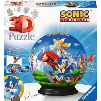 3D Puzzle-Ball Ravensburger Sonic the Hedgehog, 72 Teile, Modell 11592