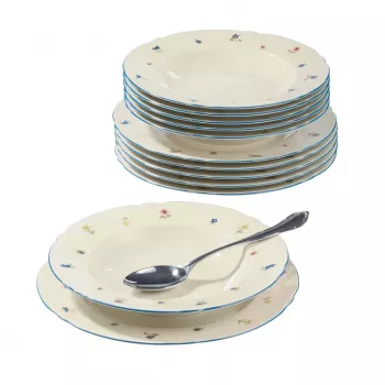 Speiseset SELECT Marie-Luise 001.727513 aus Porzellan für 6 Personen, inklusive Servierteile