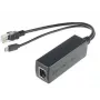 Microconnect MC-POESPLITTER Netzwerk-Splitter Power over Ethernet (PoE) Schwarz