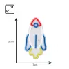 LED-Neonlicht MANTA SNL91MT Style RAKETA – dekoratives LED-Neonpaneel, Modell SNL91MT
