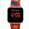 Kids Euroswan Armbanduhr LED Super Mario rot digitale Kinderuhr mit LED-Display