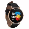Leder-Smartwatch Garett Verona Gold-Schwarz