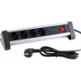 Power Extension S/CONN 60317 1,5 m 4 AC-Ausgänge Innenbereich Schwarz Weiß