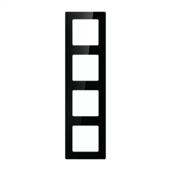 Wandrahmen für 4-Modul Avatto N-TS10-Frame-B4 — schwarz, vierfacher Montagerahmen für Schalter/Steckdosen
