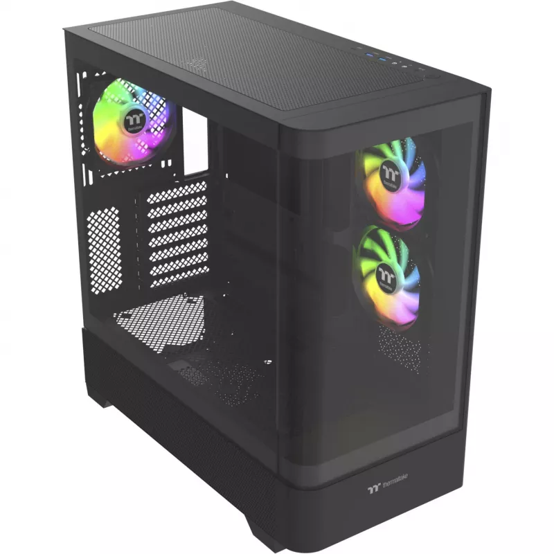 PC-Gehäuse Thermaltake View 290 TG ARGB Midi Tower Schwarz