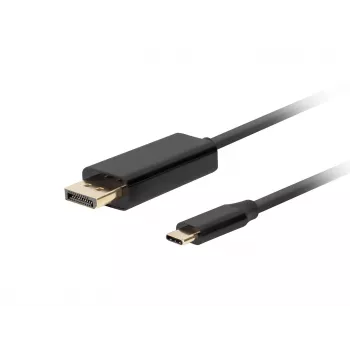 LANBERG CA-CMDP-10CU-0030-BK Videokabel-Adapter, 3 m, USB Type-C auf DisplayPort, 4K@60Hz/144Hz Unterstützung