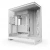 PC Midi Tower Gehäuse NZXT H9 Flow RGB+ — Weiß, unterstützt ATX/EATX/Micro-ITX, gehärtetes Glas, 3x140 mm vorne + 1x120 mm hinten Lüfter