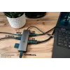 Alcasa HUB-C001A Interface-Hub USB Typ-C 5000 Mbit/s Anthrazit