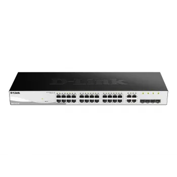 D-Link DGS-1210-28 Managed L2/L2+ 1U Schwarz