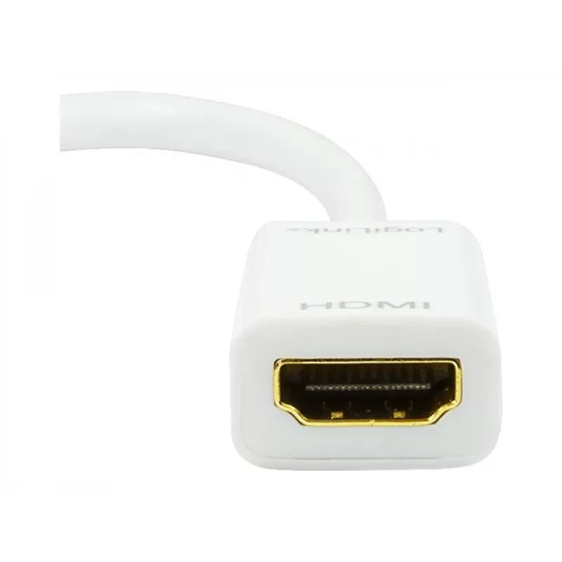 Videokabeladapter LOGILINK Mini DisplayPort auf HDMI Typ A CV0036A, 0,1 m, grau