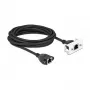 DeLOCK Netzwerk-Verlängerungskabel Cat.6A 5m S/FTP RJ45 Schwarz