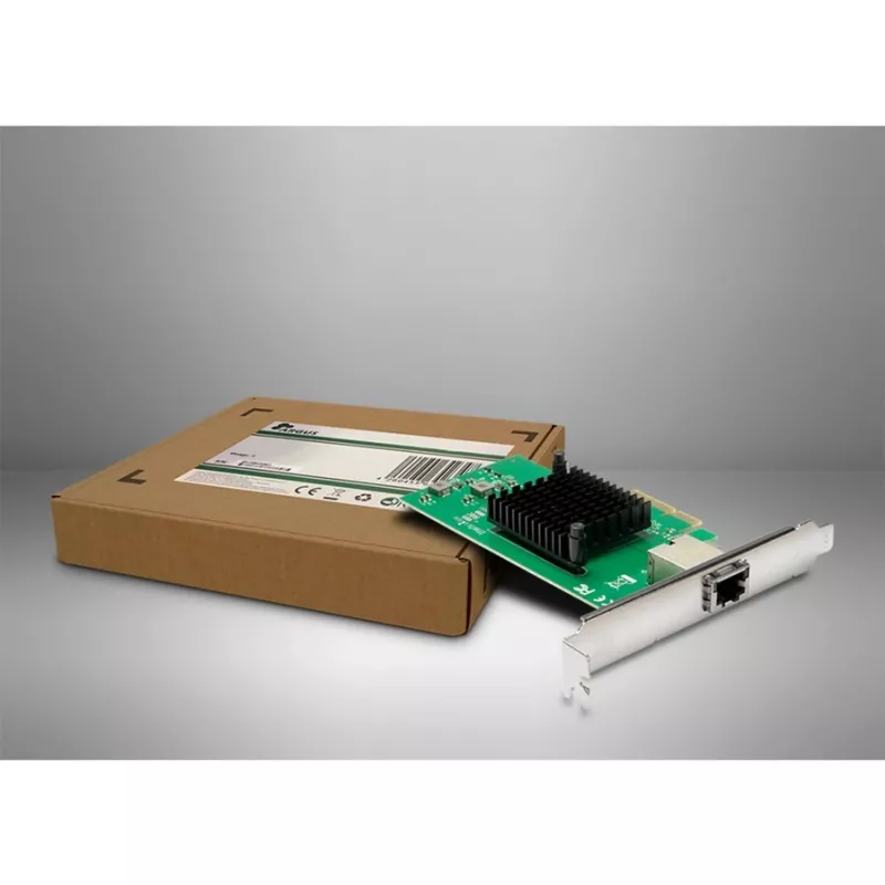 Schnittstellenkarte Inter-Tech ST-7267 PCIe RJ-45 10 Gbit/s Grün Silber