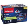 Bodenwischer VILEDA Mikrofaser 320 mm, Teleskopstiel 55–123 cm, waschbar, 360° drehbarer Kopf, schwarz/blau/rot