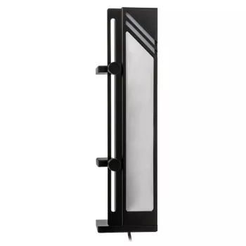 GPU-Stützhalterung Kolink Core Pro Aluminium mit ARGB-Unendlichkeitsspiegel-Effekt, höhenverstellbar, unterstützt bis zu zwei GPUs, schwarz