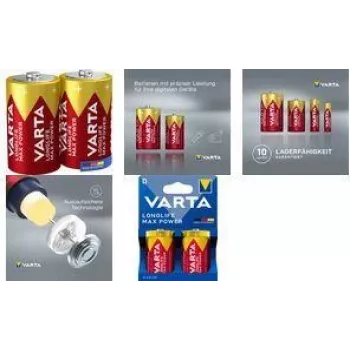 Batterie Varta 4720 LONGLIFE Max Power Mono D 1,5 V – Primäre D-Zelle