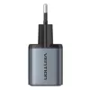 Vention FEWH0-EU 30W GaN-Ladegerät — 1× USB-C, 1× USB-A, 30 W, schwarz