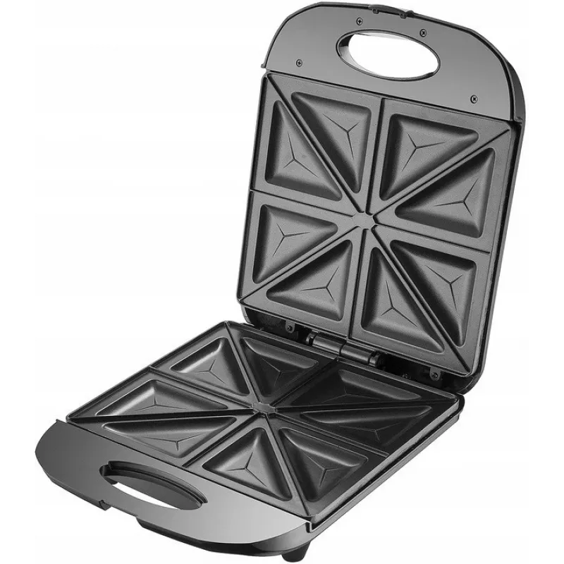 Promis STP 25 XXL Sandwichmaker, 4 Toasts, 1400 W, Schwarz